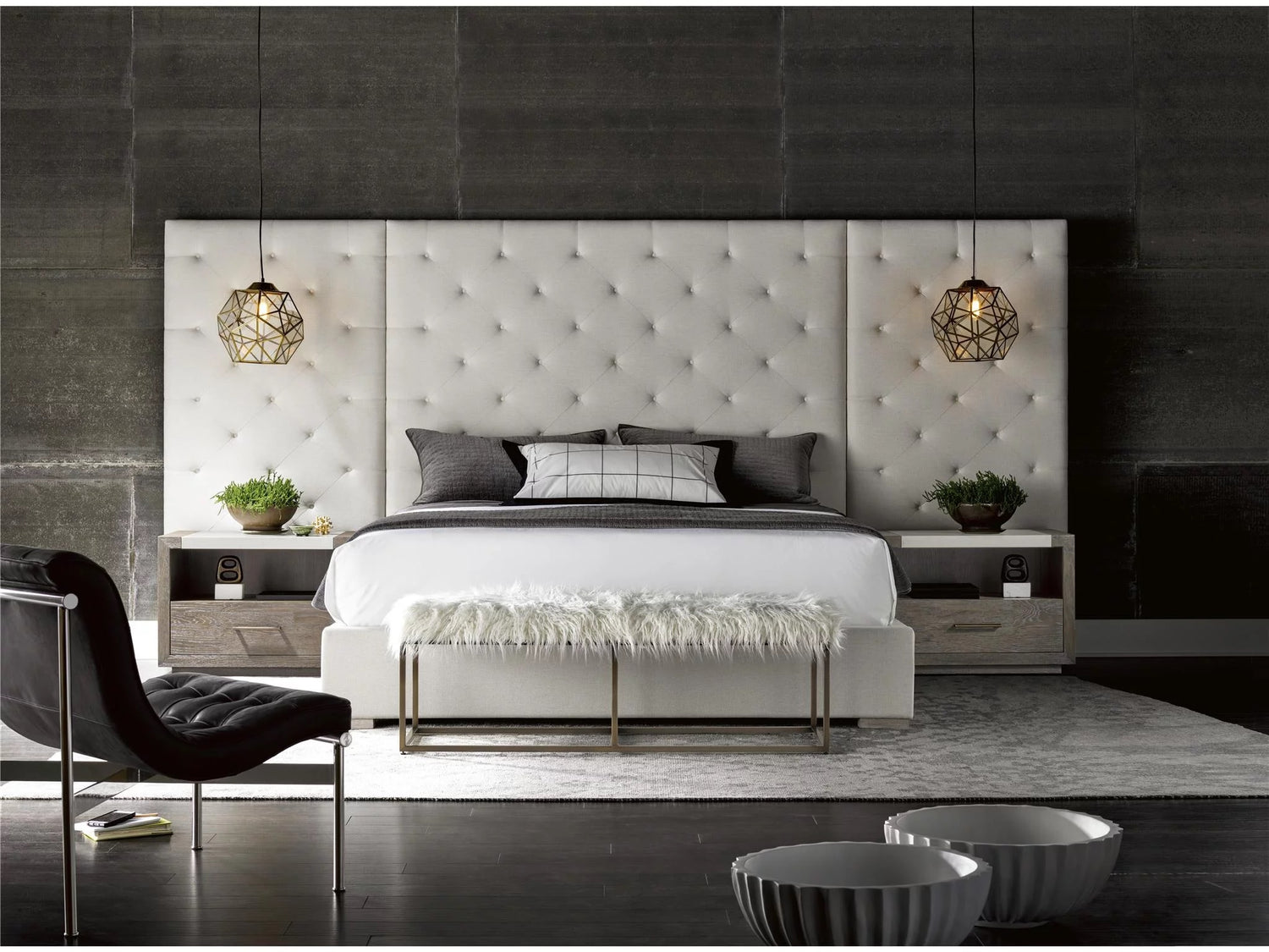 MODERN BRANDO KING BED WITH PANELS
