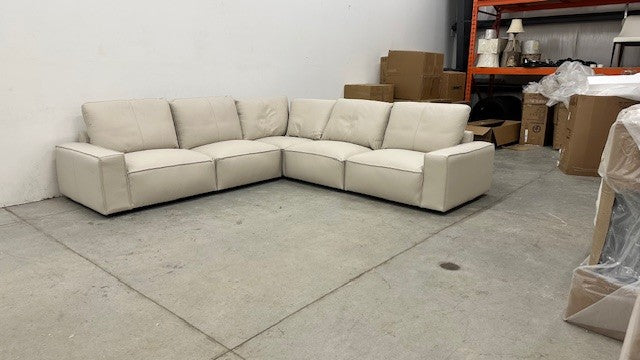 TEDDY LEATHER MODULAR SECTIONAL