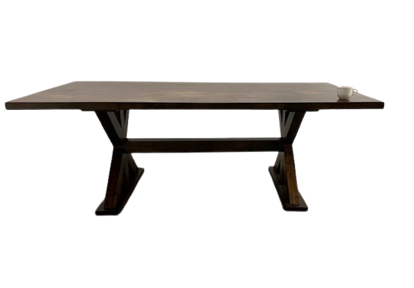 TRUSS SOLID WOOD DINING TABLE
