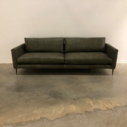 VEGAS LEATHER SOFA BY CORIUM ITALIA (OLIVE)